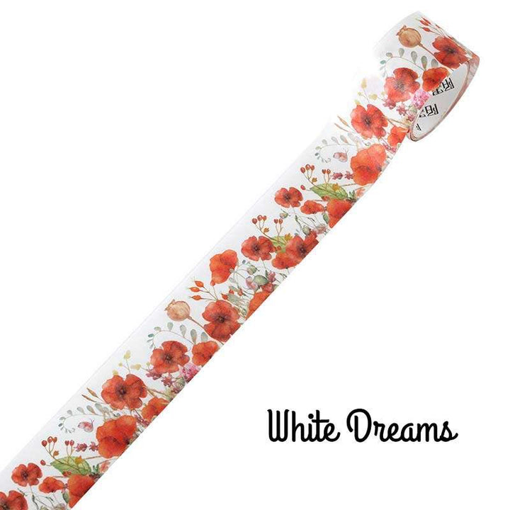 Wonderland of Flowers Series 8 Styles Retro Floral Tape Scrapbook Decorative