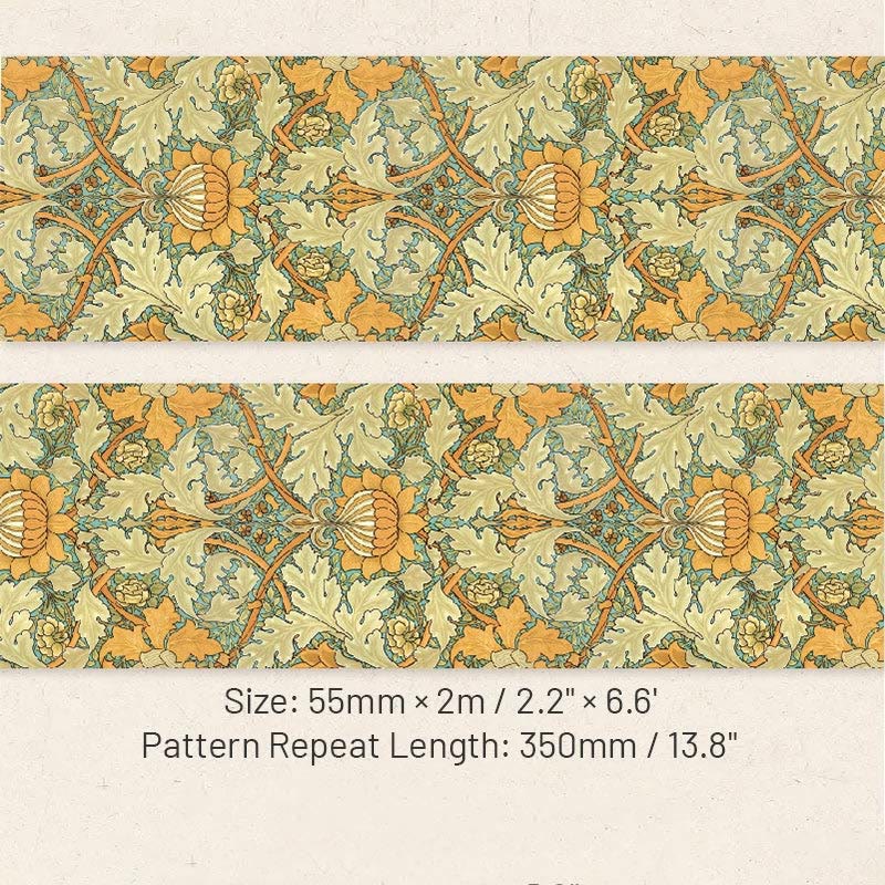 Earth Paradise Series Floral Washi Tape Decorative Stickers