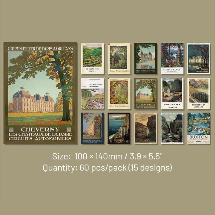 Vintage Paper Set Decorative Time Travel Scrapbook Journaling Backing Paper