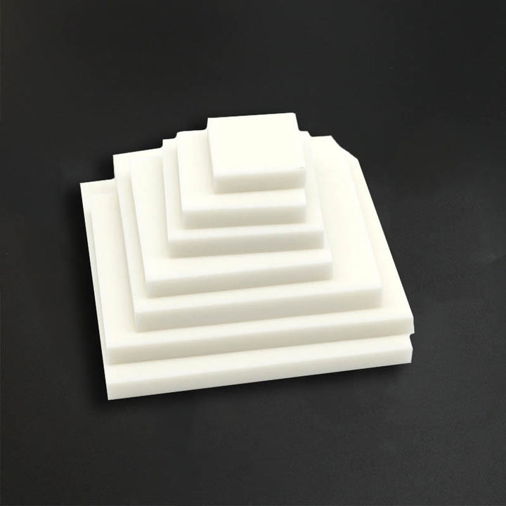 White DIY Rubber Stamp Plate Handmade Square Carving Block