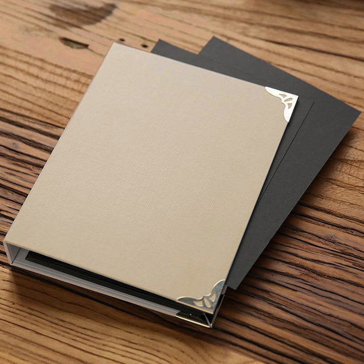 Plain Kraft Loose-leaf Notebook Refillable Journal