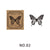 9 Styles Butterfly Theme Wood Rubber Stamps Journal Diary Decoration