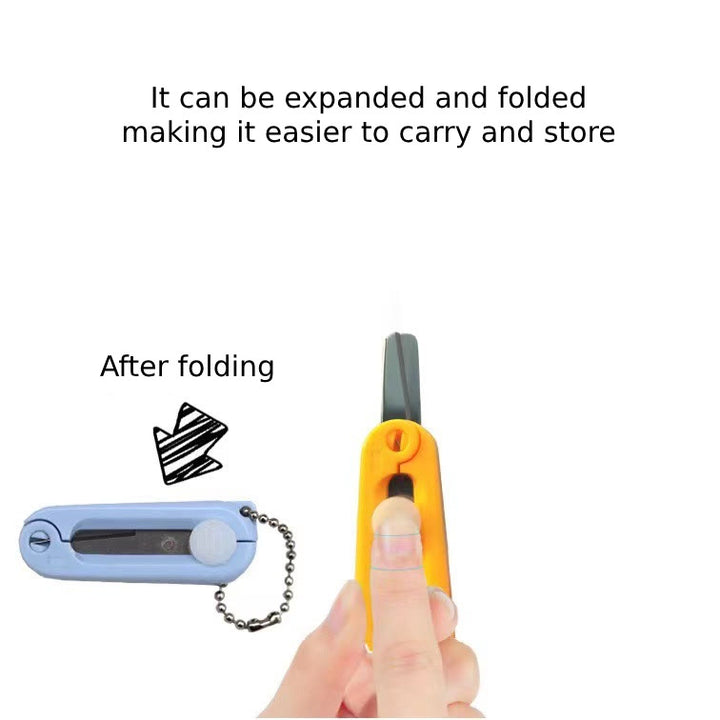 Portable Telescopic Scissors Mini Stainless Steel Folding Scissors