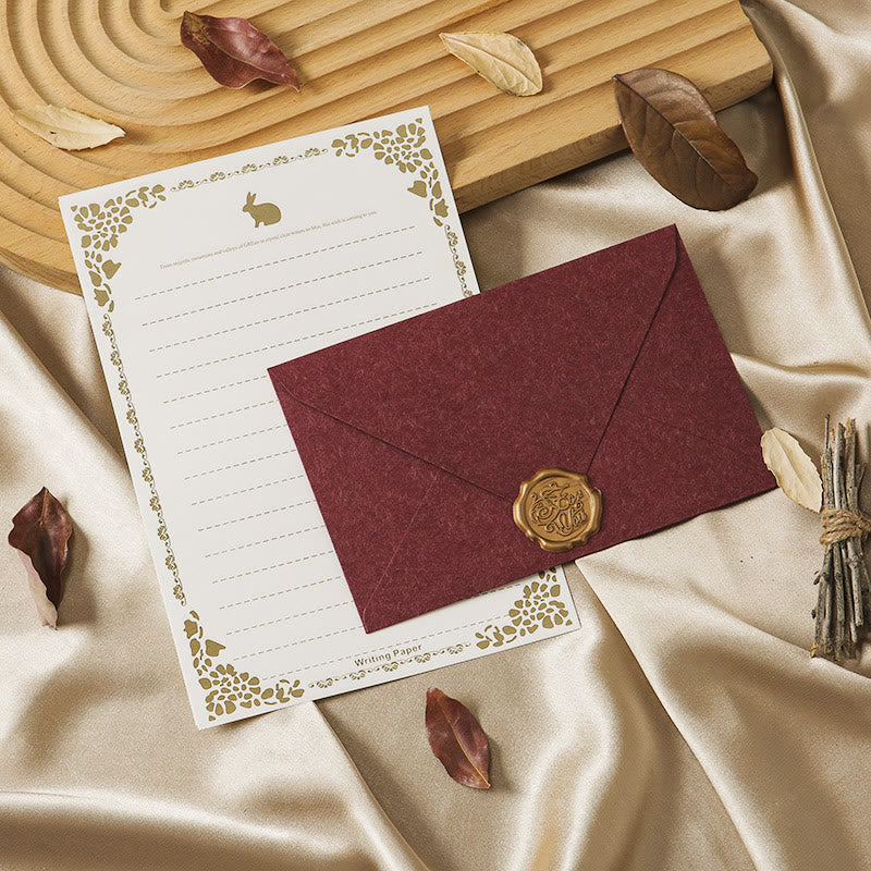 Plain Color Paper Envelopes With Seal Sticker For Mail Letter