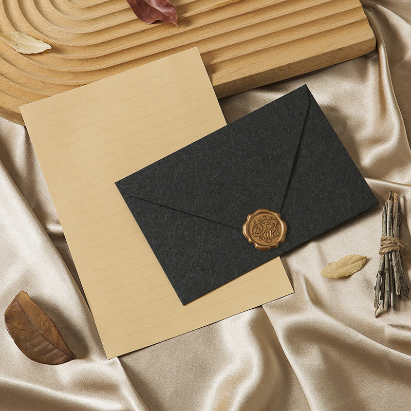 Plain Color Paper Envelopes With Seal Sticker For Mail Letter