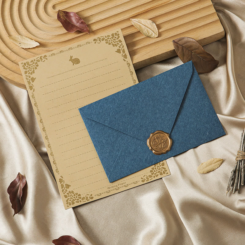 Plain Color Paper Envelopes With Seal Sticker For Mail Letter