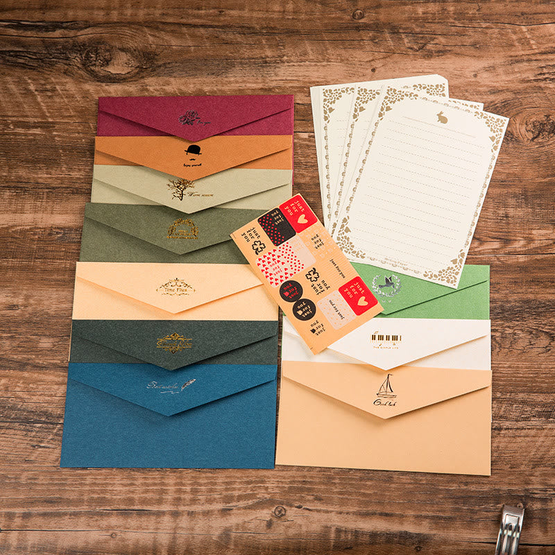 Plain Color Flap Envelopes Gift Card For Mail Letter