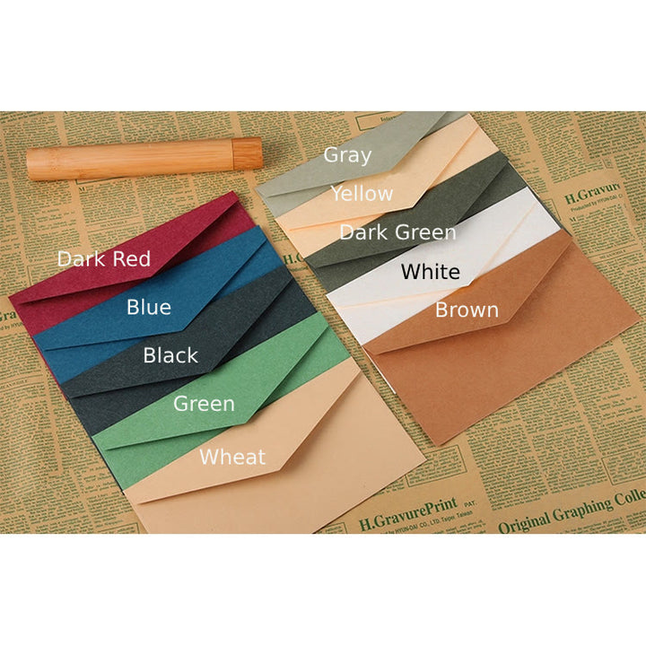 Plain Color Flap Envelopes Gift Card For Mail Letter