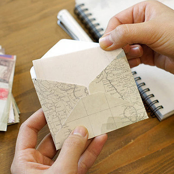 12pcs Vintage Mini Envelope Set For Kids Mail Letter