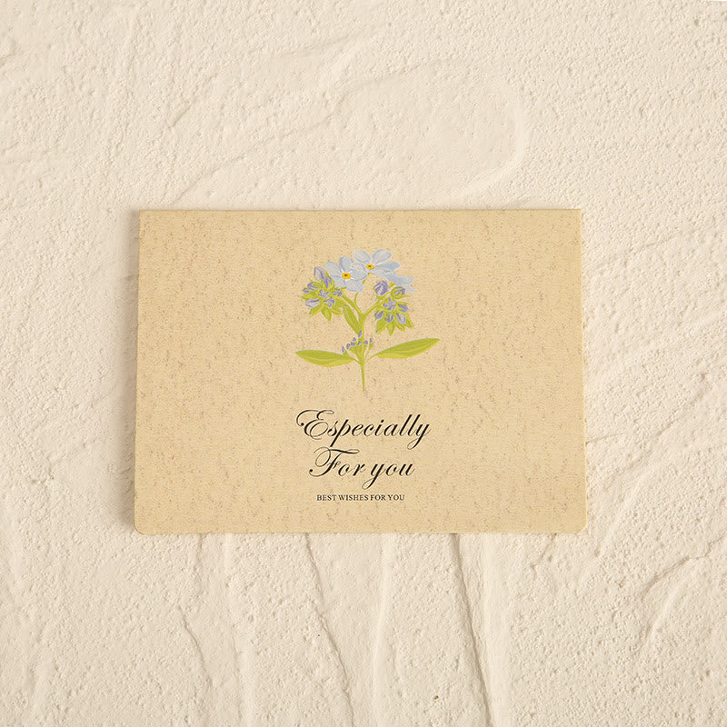 Flower Greeting Card With Envelopes For Mail Letter