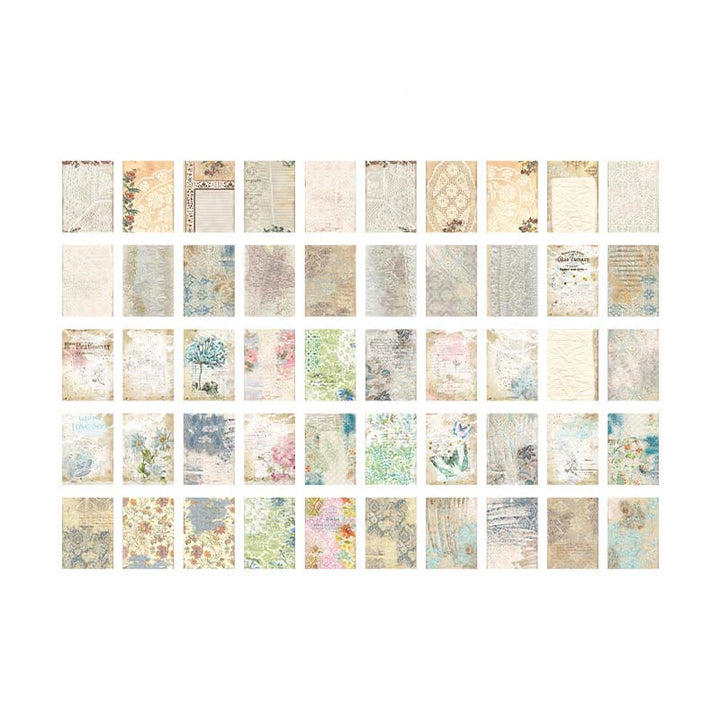 Vintage Paper Set Decorative Wind Of Flower Backing Paper