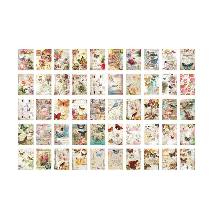 Vintage Paper Set Decorative Wind Of Flower Backing Paper