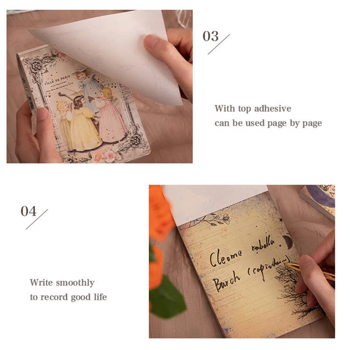 Vintage Paper Set Decorative Wind Of Flower Backing Paper