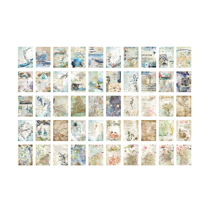 Vintage Paper Set Decorative Wind Of Flower Backing Paper