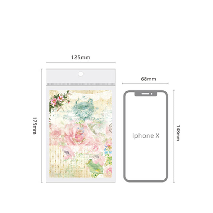 Vintage Paper Set Decorative Wind Of Flower Backing Paper