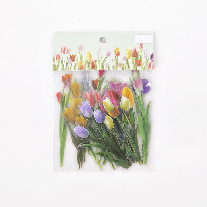 Romatic Sea of Flowers Series PET Stickers DIY Journal Sticker Pack