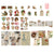 Vintage 30Pcs Bookish Scrapbook DIY Label Paper Stickers Post-in Note Pack