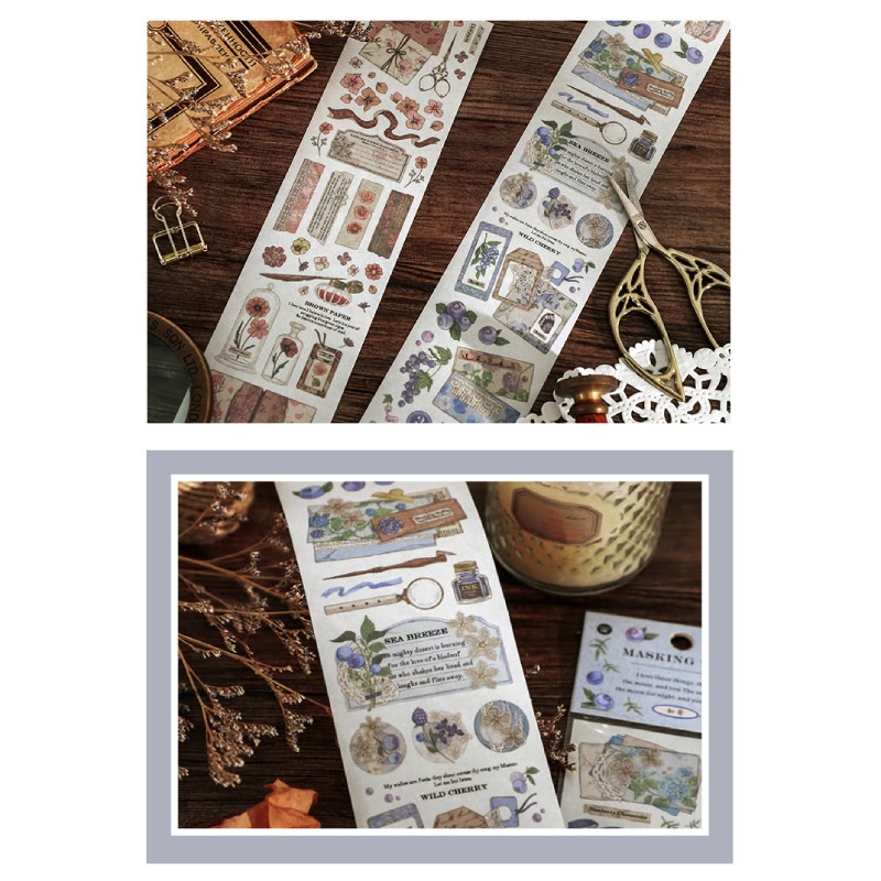 Natural Imprint Series Tape Retro DIY Scrapbook Decor