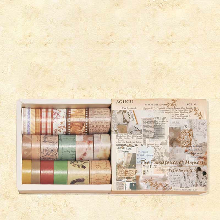 20pcs Set Decorative Paper Tape Retro DIY Scrapbook Decor