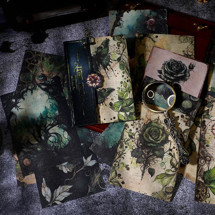 Vintage Paper Decorative Gothic Waltz Scrapbook Journaling Backing Paper