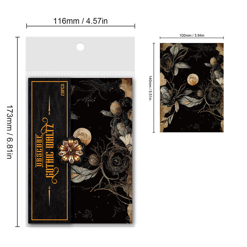 Vintage Paper Decorative Gothic Waltz Scrapbook Journaling Backing Paper