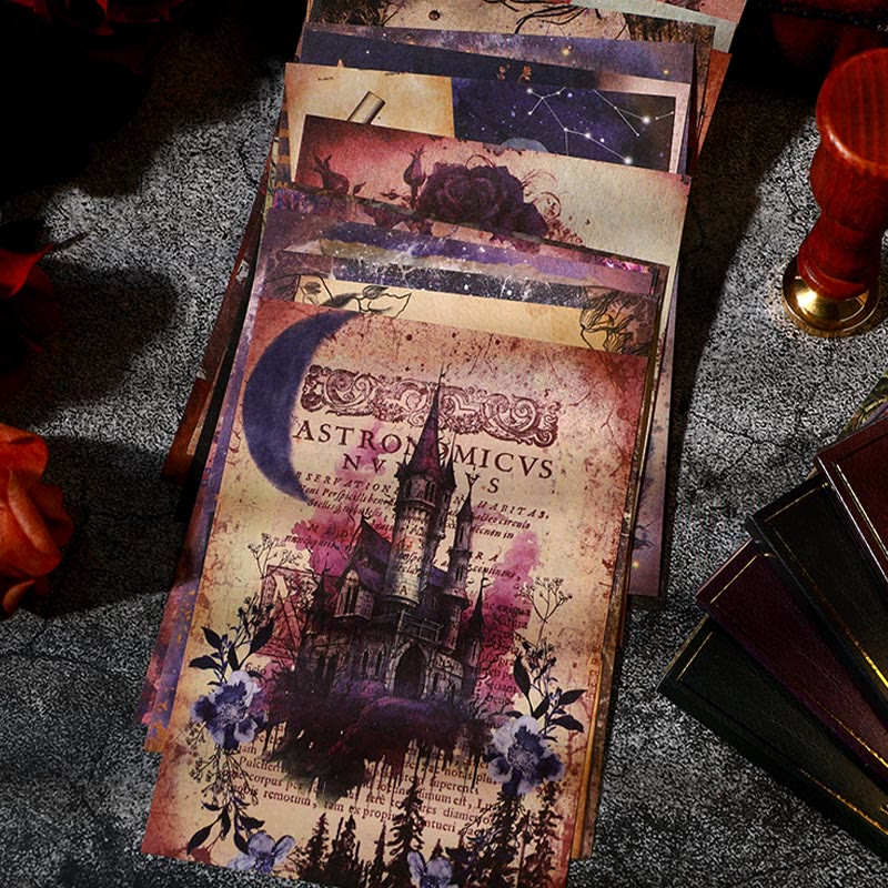 Vintage Paper Decorative Gothic Waltz Scrapbook Journaling Backing Paper