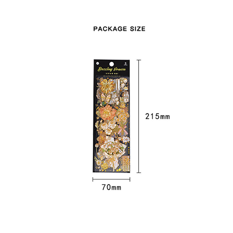 Creative Four Seasons Flowers Series Sticker For Journal Decor