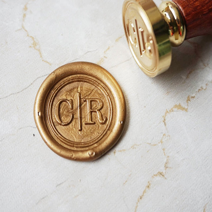 Custom Initial Letter Wax Seal Stamp For Wedding Invitation