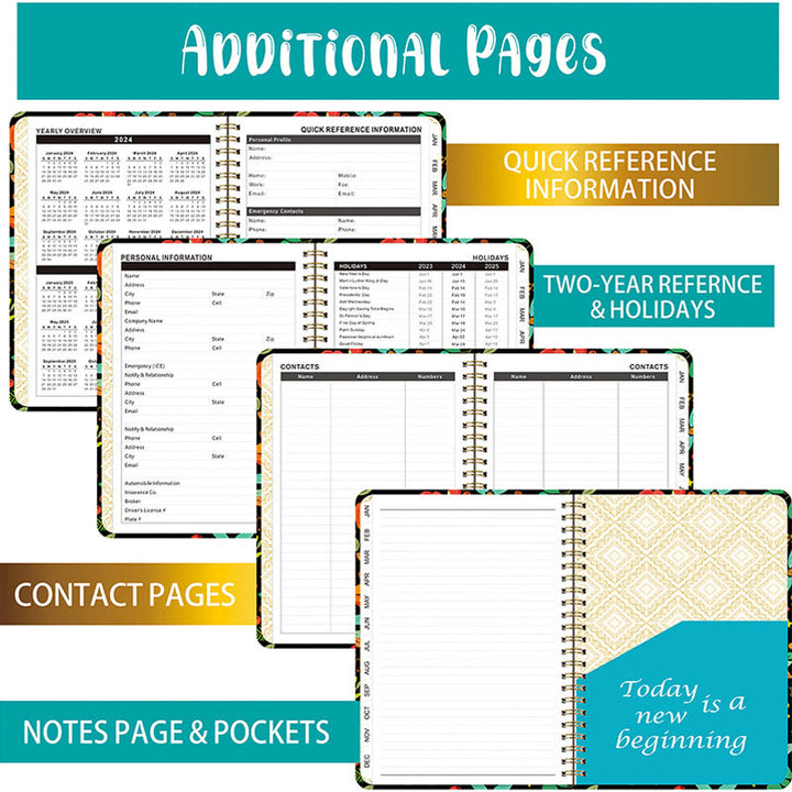 A5 Bright Color Cover Notebook For Daily Record Student Gift