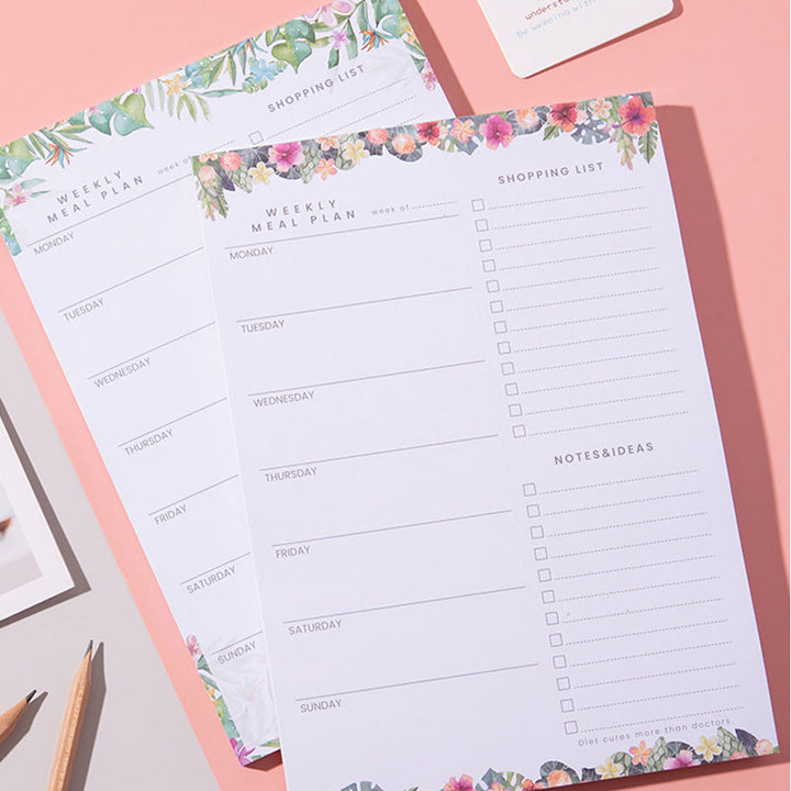 A5/B5 Magnetic Removable Paper Weekly Plan To Do List