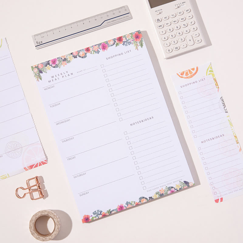 A5/B5 Magnetic Removable Paper Weekly Plan To Do List