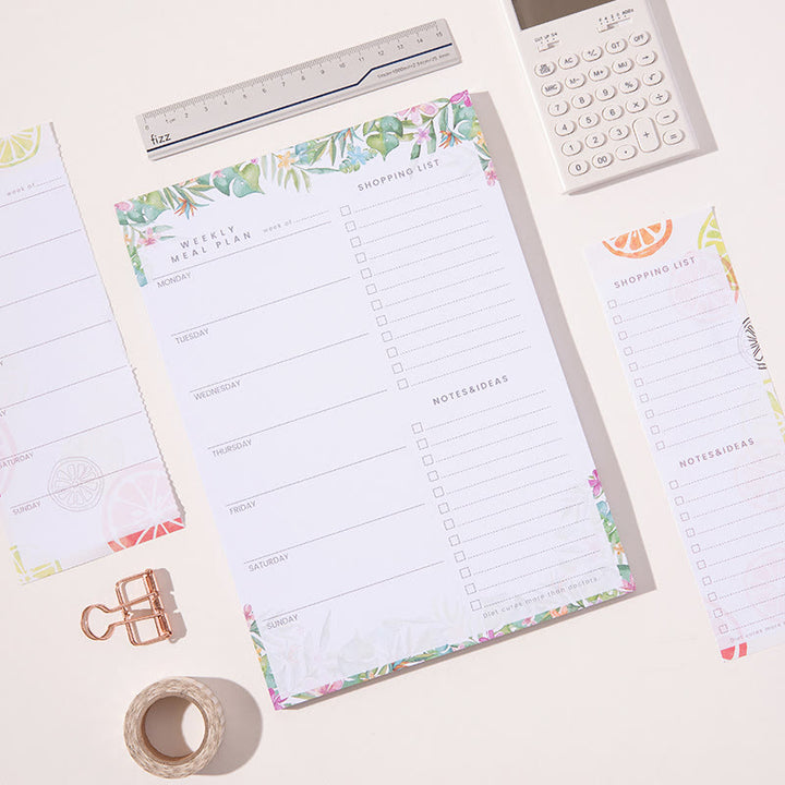 A5/B5 Magnetic Removable Paper Weekly Plan To Do List