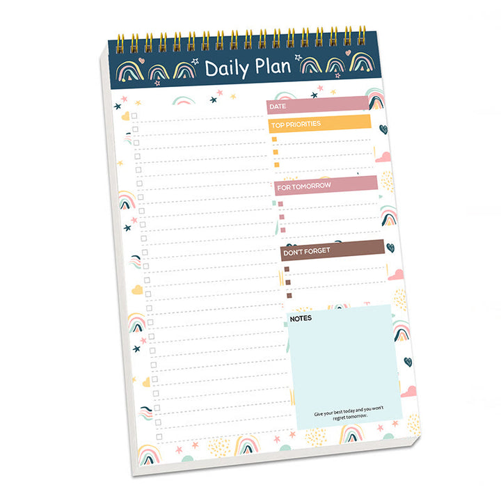 A5 Vertical Routine Paper Notebook Daily Plan To Do List