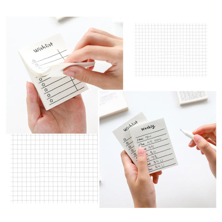 50 Sheets Mini Note Paper Simple Line For Scrapbook