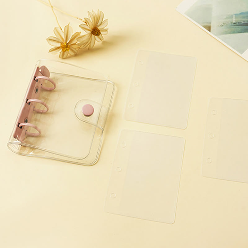 PVC Potable Clear Notebook Cover With Opening Coil For Journal