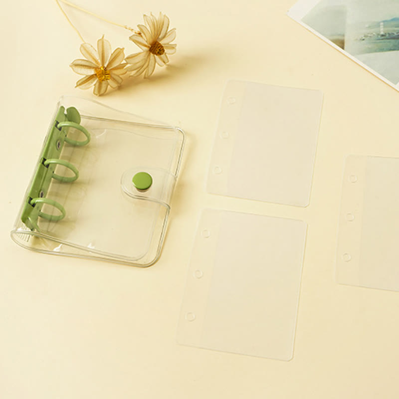 PVC Potable Clear Notebook Cover With Opening Coil For Journal