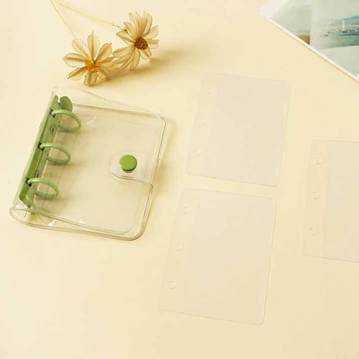 PVC Potable Clear Notebook Cover With Opening Coil For Journal