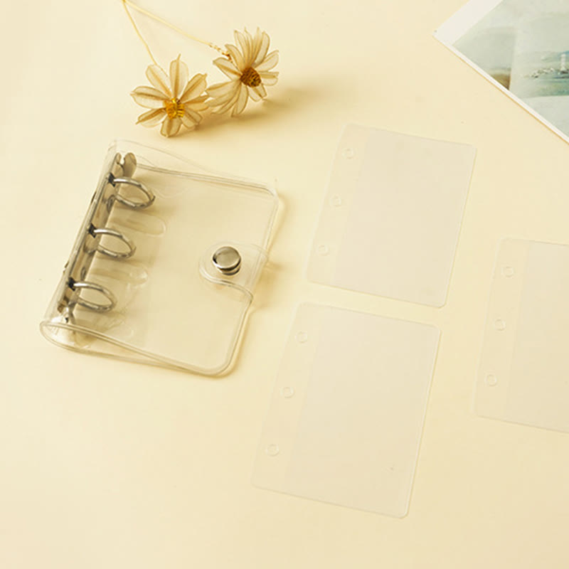 PVC Potable Clear Notebook Cover With Opening Coil For Journal