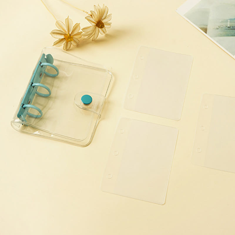 PVC Potable Clear Notebook Cover With Opening Coil For Journal