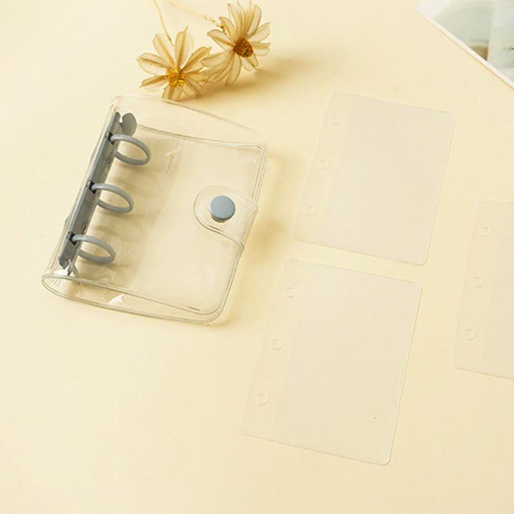 PVC Potable Clear Notebook Cover With Opening Coil For Journal