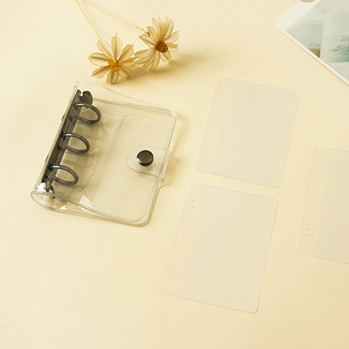 PVC Potable Clear Notebook Cover With Opening Coil For Journal