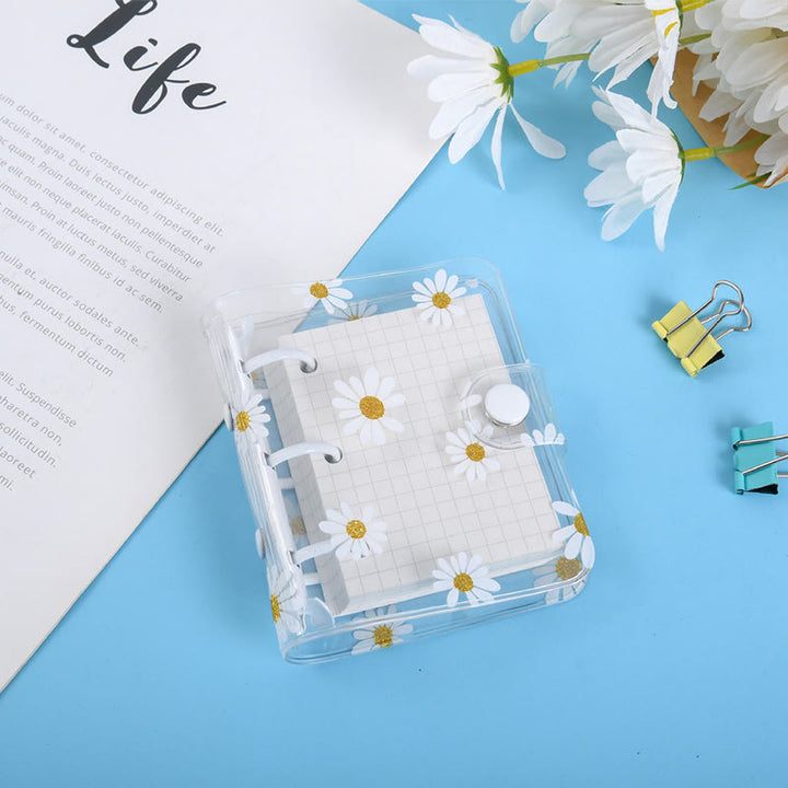 PVC Potable Clear Notebook Cover With Opening Coil For Journal