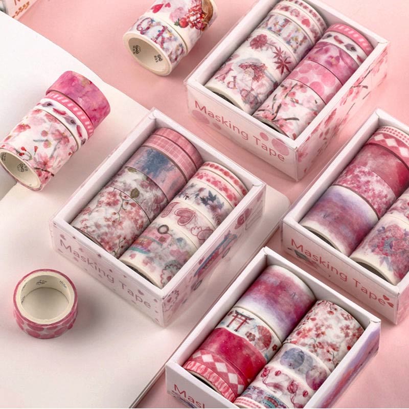 10Pcs Washi Tape Set Sticker Sea And Forest Series Scrapbook Stickers