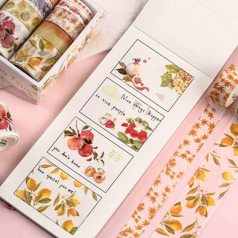 10Pcs Washi Tape Set Sticker Sea And Forest Series Scrapbook Stickers