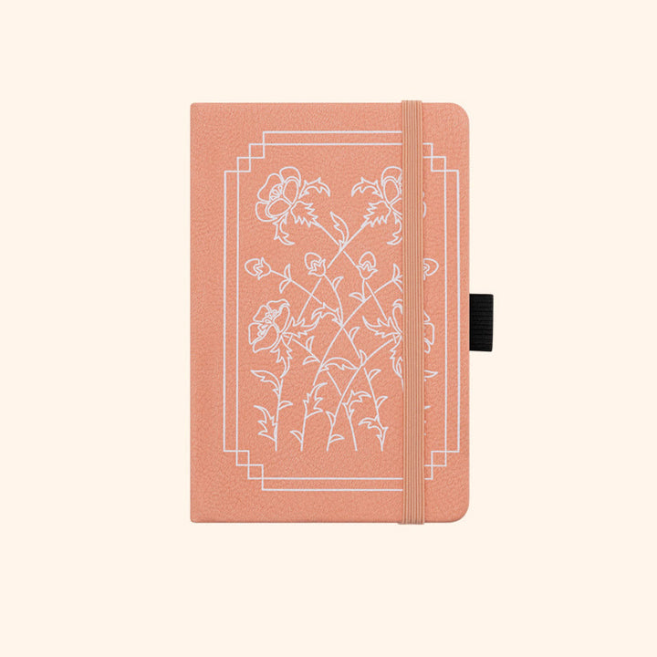 A6 Floral Leather Cover Notebook For Planner Bullet Journal