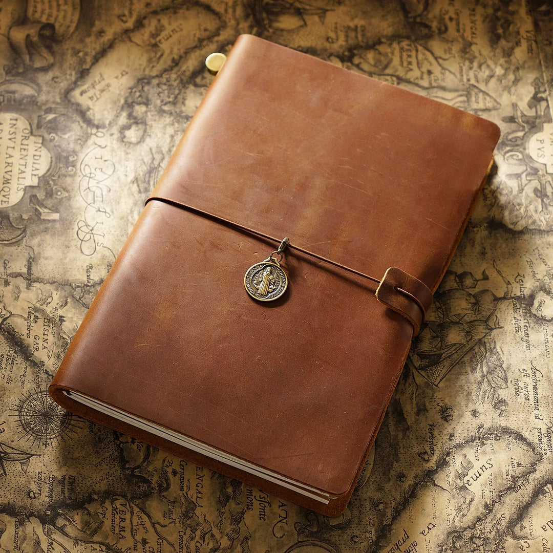 PU Leather Cover Notebook For Travel Daily Record