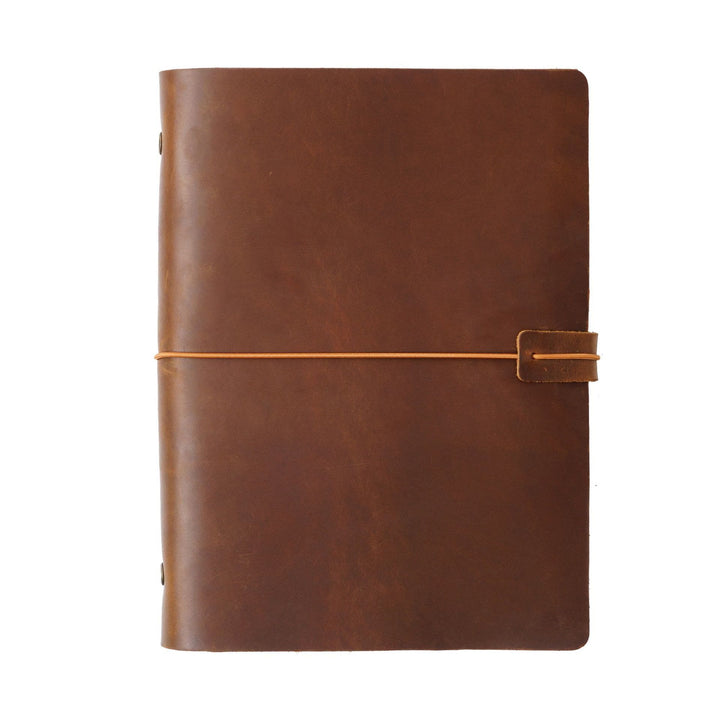 A5/ A6/ A7 Genuine Leather Cover Notebook For Daily Record