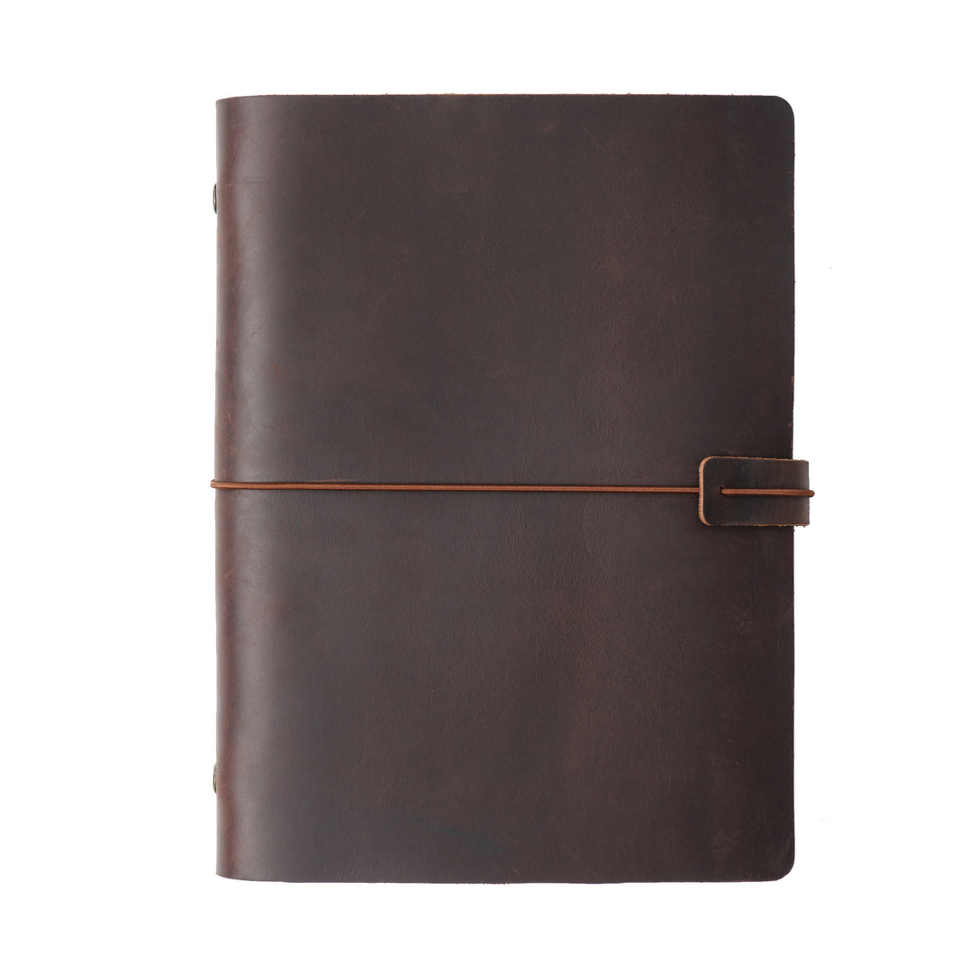 A5/ A6/ A7 Genuine Leather Cover Notebook For Daily Record