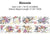 Retro Flowers Series Pet Tape Decorative Scrapbook Tape