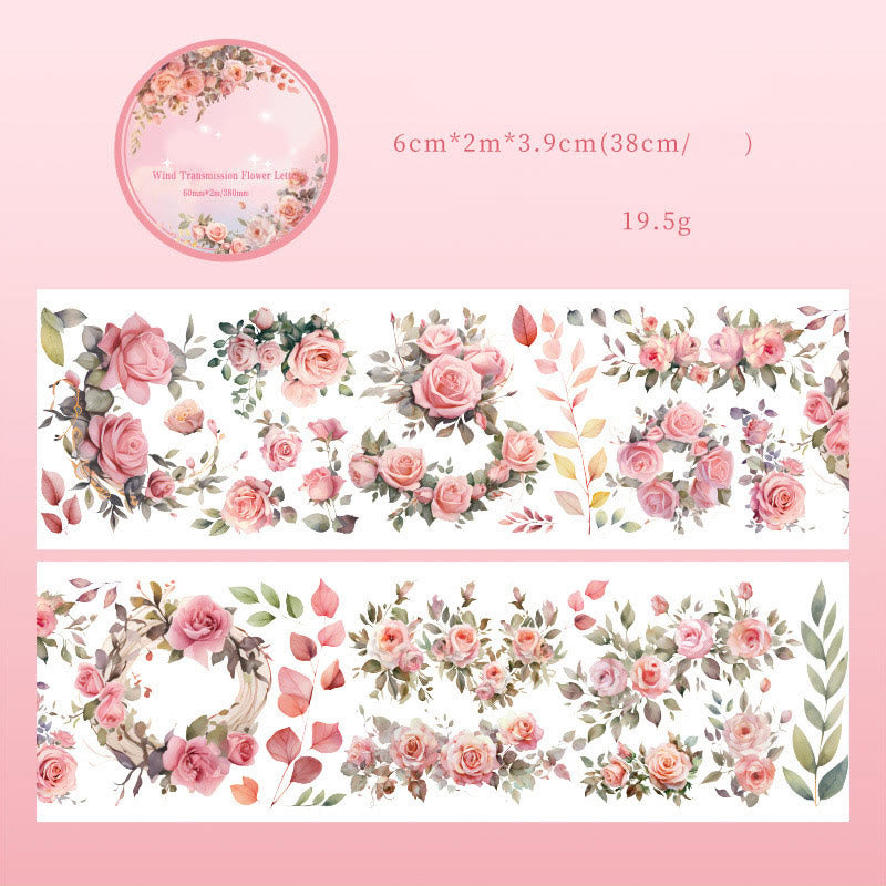 Wind Of Flowers Series Washi Tape Decorative Scrapbook Tape